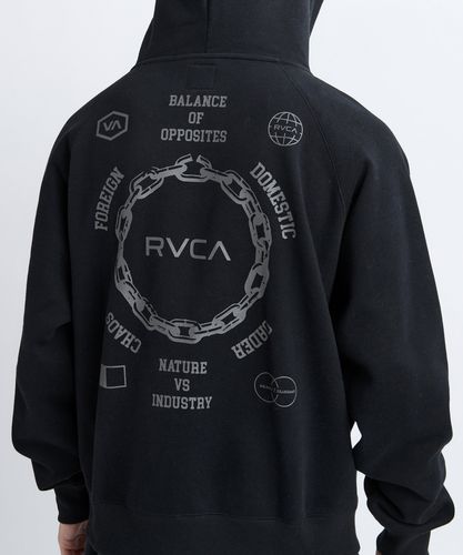 OUTLET】RVCA メンズ BENJ TIGER EYES ZIP HOODIEパーカー 【2025年