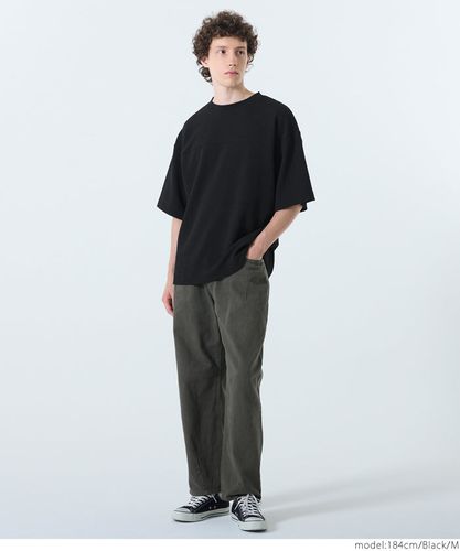 セール☆1490円→990円 ソフトジャージモックネックTシャツ メンズ