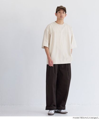 セール☆1690円→1290円 スラブコットンプリントTシャツ メンズ メール