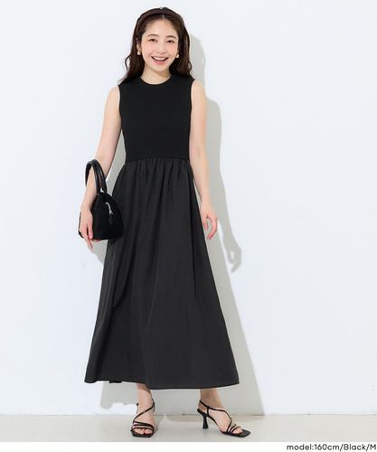セール☆3490円→2990円ニットドッキングワンピース レディース メール