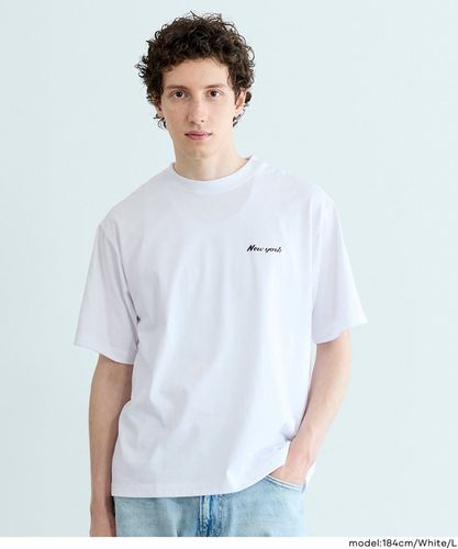 セール☆1690円→1290円 ワッペンロゴ半袖Tシャツ メンズ メール便不可
