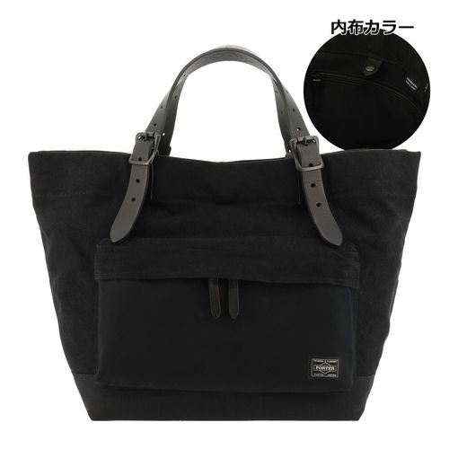 ポーター マイル 吉田カバン タグ付 754-15115 ミニトートバッグ PORTER ポーター マイル ミニトートバッグ 754-15115 10 ブラック 吉田