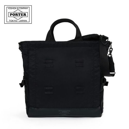 ポーター 2WAY ビジネスバッグ ブラック TIME BLACK(タイム ブラック) 2WAY BRIEFCASE | 吉田カバン