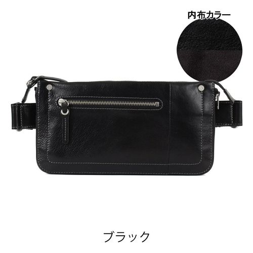 ダブルスブラック ウエストバッグ ウエストポーチ ボディバッグ メンズ
