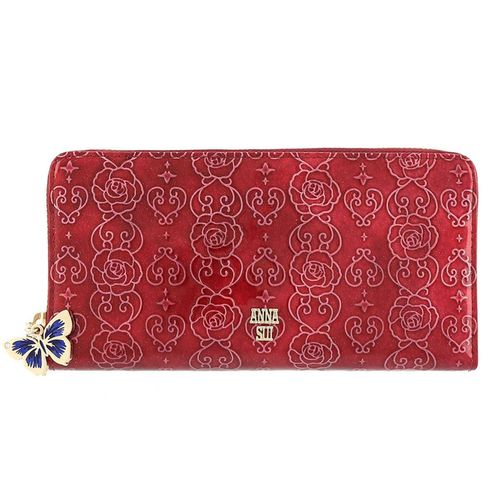 アナスイ 長財布 ラウンドファスナー 大容量 ルーミー レディース