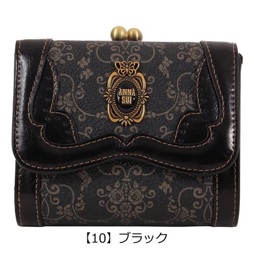 アナスイ 二つ折り財布 がま口 本革 レディース チェイスII 317104