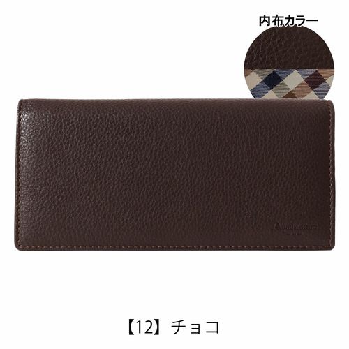 renoma 牛革 メンズ かぶせ 長財布 内側 ゴート 山羊革 本革