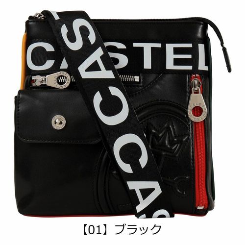 カステルバジャック ショルダーバッグ 縦型 カジュアル 軽量 メンズ