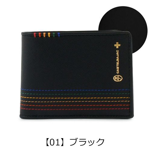 カステルバジャック 財布 二つ折り 本革 ソート 034613 メンズ