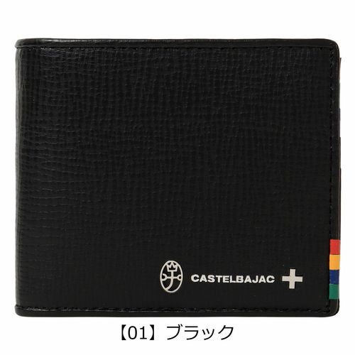 ＣAＳＴＥLＢAＪAＣ、２つ折り財布、ブラック カステルバジャック 二つ折り財布 財布 二つ折り ミドルウォレット