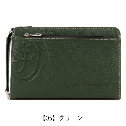 カステルバジャック セカンドバッグ メンズ ハンドル付き レザー