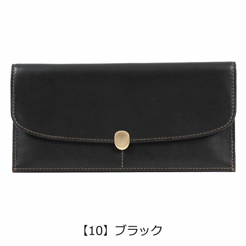 ゴールドファイル 長財布 かぶせ 本革 クロコ型押し レディース