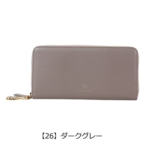 ランバンオンブルー 長財布 本革 ラウンドファスナー レディース