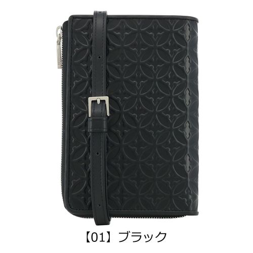 新品 ドレステリア ウェルシュ レザー スマホショルダーバッグ ブラック 本革 ドレステリア ショルダーバッグ メンズ レディース 斜めがけバッグ 革