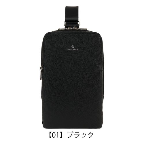 新品　ANTONIO CRISTIANO レオ　ボディバッグ　ブラック　メンズ アントニオ クリスティアーノ ボディバッグ タテ型 ワン