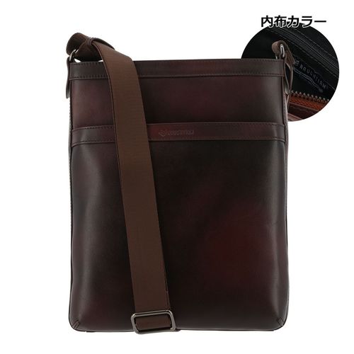 アレグロ ショルダーバック 本革 メンズ 33811 ブオン Allegro 縦型