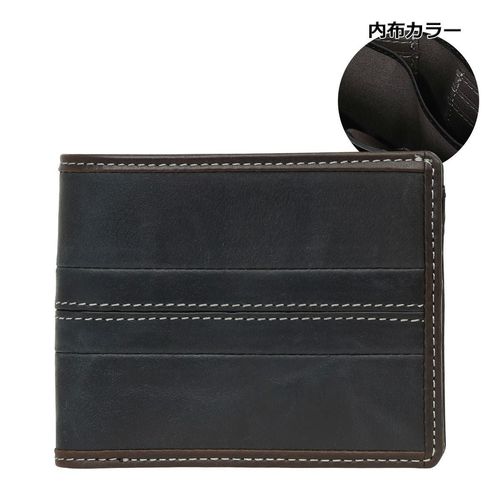 ノーティアム 二つ折り財布 L字ファスナー メンズ E0722262090A
