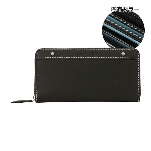 ノーティアム 長財布 ラウンドファスナー メンズ E0724441110A