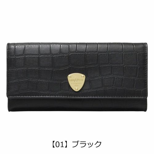 ゴールドファイル 長財布 本革 かぶせ レディース GP54016 ナチュラル