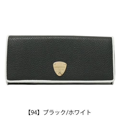 ゴールドファイル 長財布 かぶせ 本革 クロコ型押し レディース
