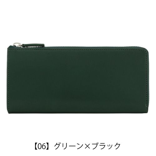 あき BAGGY PORT グリーン長財布 バギーポート 長財布 ラウンドファスナー 本革 藍染スムース メンズ