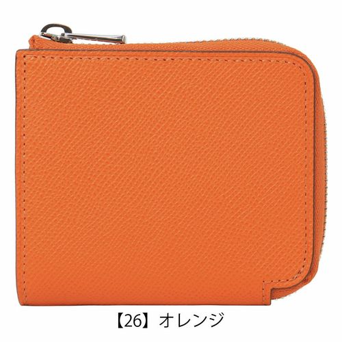 タケオキクチ コンパクト財布 L字ファスナー 本革 コイン 730614