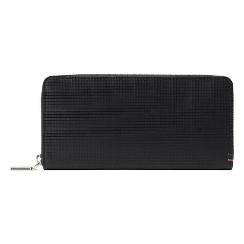 ダックス 長財布 ラウンドファスナー チェッカーエンボス メンズ