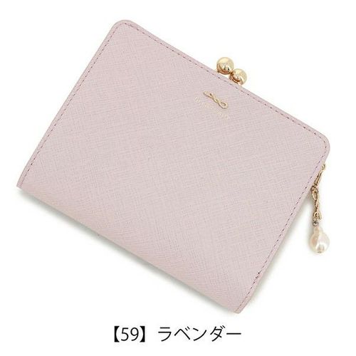 新品 ジルスチュアート がま口折り財布 二つ折り財布 リボン サックス ジルスチュアート 財布 リボン 口金二つ折り財布 がま口