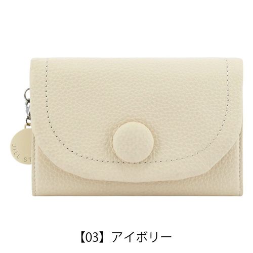 新品★ジルスチュアート★ルナティ がま口３つ折り財布ミニ財布★アイボリーホワイト 新品✨ジルスチュアート✨ルナティ がま口3つ折り財布ミニ財布