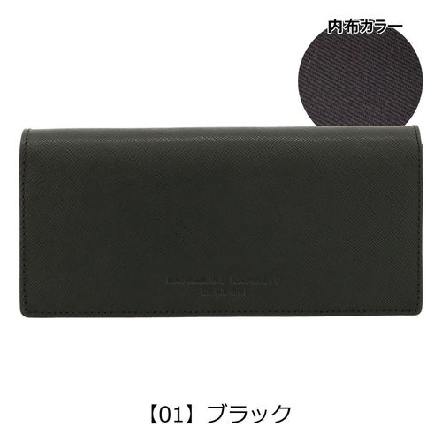 キャサリンハムネット 長財布 ラウンドファスナー メンズ カラー