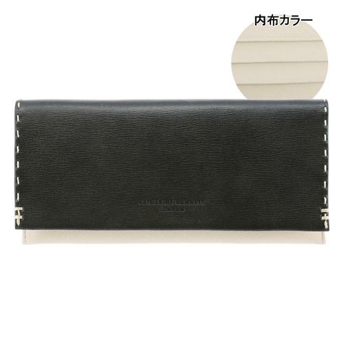 キャサリンハムネット 長財布 ラウンドファスナー メンズ カラー