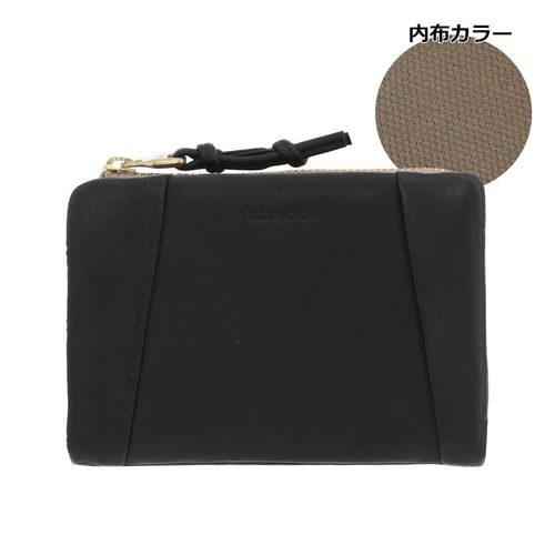 ノーティアム 二つ折り財布 L字ファスナー ハバナ メンズ E0725282180A