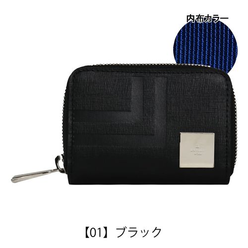 キャサリンハムネット 小銭入れ ラウンドファスナー メンズ 本革