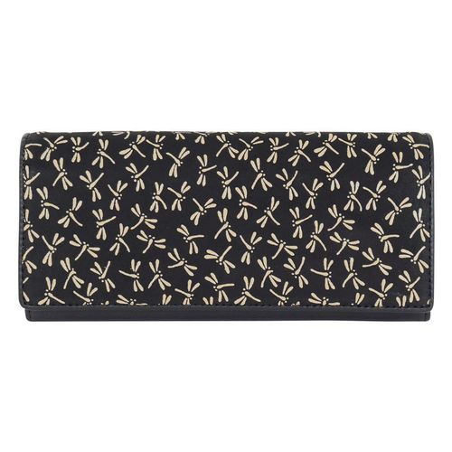 ル・プレリー ギンザ 長財布 薄型 薄い 本革 レザー L字ファスナー 印伝 レディース NPE5113 (NPE5111) Le prairies ginza | トンボ柄 和柄 和風 鹿革 本漆 ル・プレリー ギンザ 長財布 薄型 薄い 本革 レザー L字ファスナー