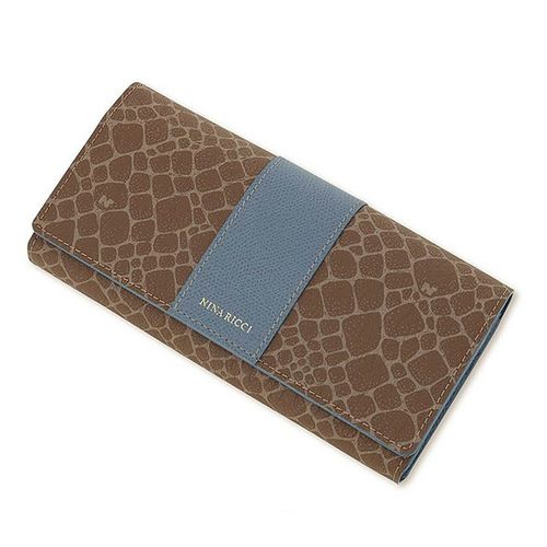 ニナリッチ 長財布 本革 かぶせ レディース 85-8006 グレインヌーボー