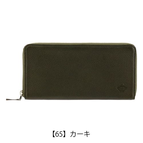 ダックス 長財布 ラウンドファスナー チェッカーエンボス メンズ
