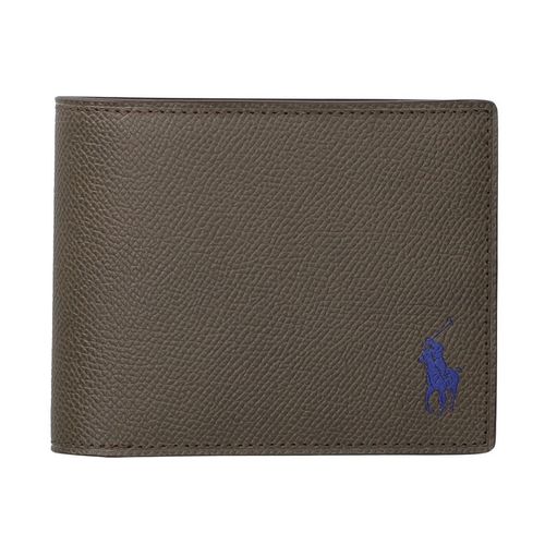 新品ポロラルフローレン コントラストレザーカードケース 名刺入ブラウン／ブルー ポロ ラルフローレン 名刺入れ メンズ P-NCP302 ニューコントラスト