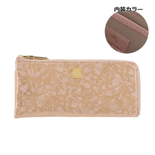 アルカン 財布 ミドル財布 L字ファスナー 本革 メテオール レディース