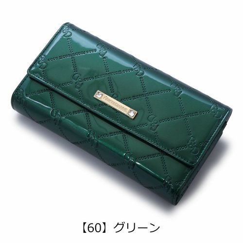 ピンキーアンドダイアン 長財布 ラウンドファスナー コモンエナメル