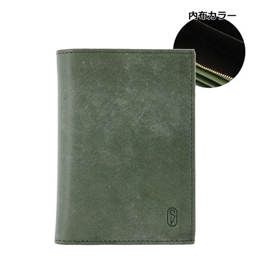 キソラ 二つ折り財布 L字ファスナー シビラ リスシオ ユニセックス