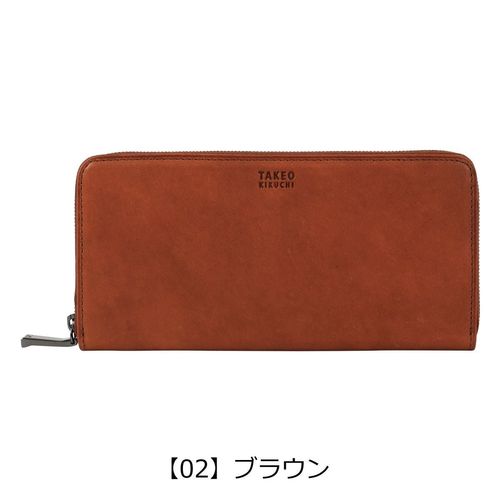 タケオキクチ 長財布 ラウンドファスナー オイスター メンズ 720627