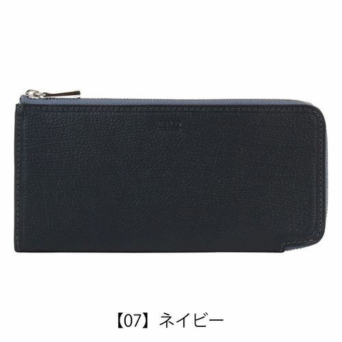 バギーポート 長財布 ラウンドファスナー 本革 藍染スムース メンズ