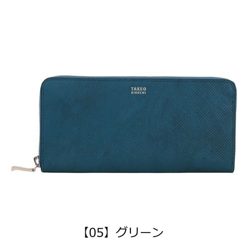 タケオキクチ ラウンドファスナー長財布 財布 長財布 ラウンド