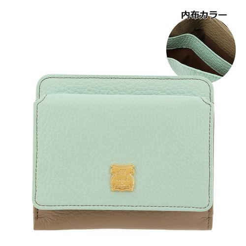 MOOMIN ムーミン ラウンドファスナー折財布 折りたたみ財布 牛革