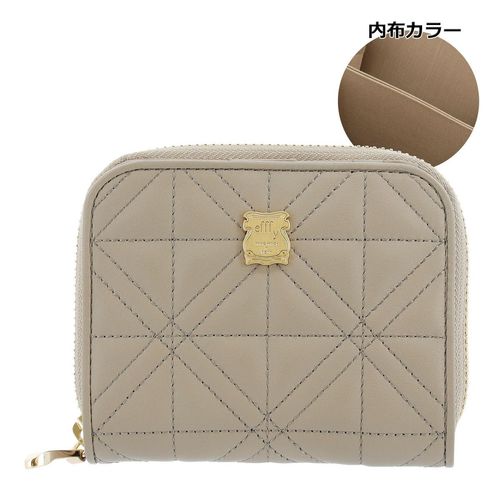 アルカン 二つ折り財布 本革 レディース クレア 1415-665 日本製