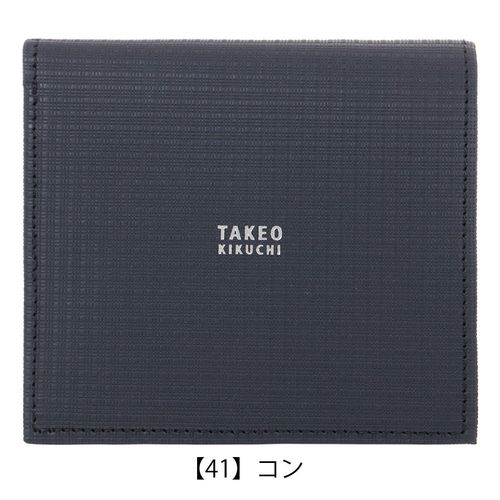 タケオキクチ コンパクト二つ折り財布 本革 薄型軽量 メンズ 日本製