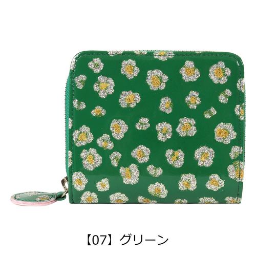 ツモリチサト 二つ折り財布 がま口 レディース 57854 グリッター