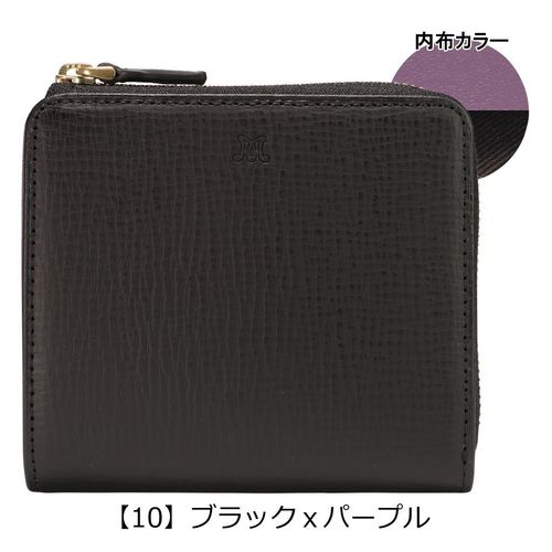 新品　Мランバンオンブルー14300円　黒白2枚 LANVIN en Bleu ランバンオンブルー モル小物 ラウンドファスナー長