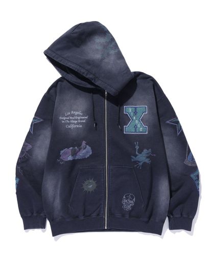 MULTI LOGO ZIP UP HOODED SWEATSHIRT – calif（カリフ）公式サイト