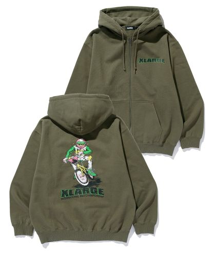 ALLOVER LOGO ZIP HOODED SWEATSHIRT – calif（カリフ）公式サイト